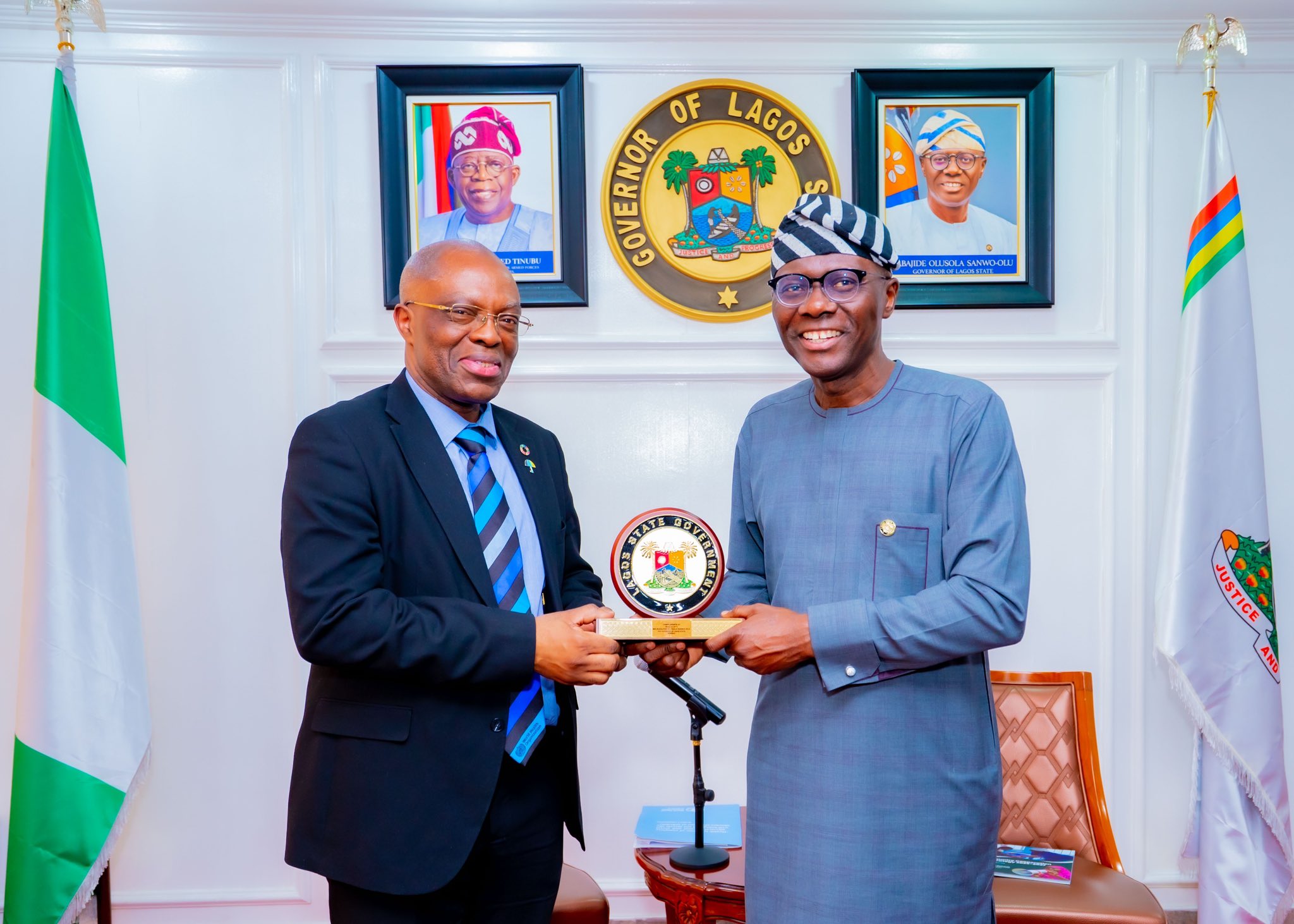 Dr. Walter Kazadi Mulombo visit at the Lagos House, Ikeja. 